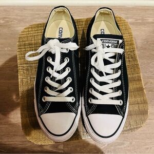 Converse Low Top Sneakers in Black and White